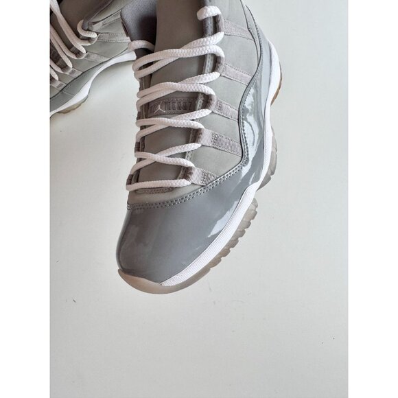 NIB 2010 NIKE Air Jordan 11 Retro Cool Grey Leather Lace Up Sneakers, Size 9.5 - Picture 6 of 16